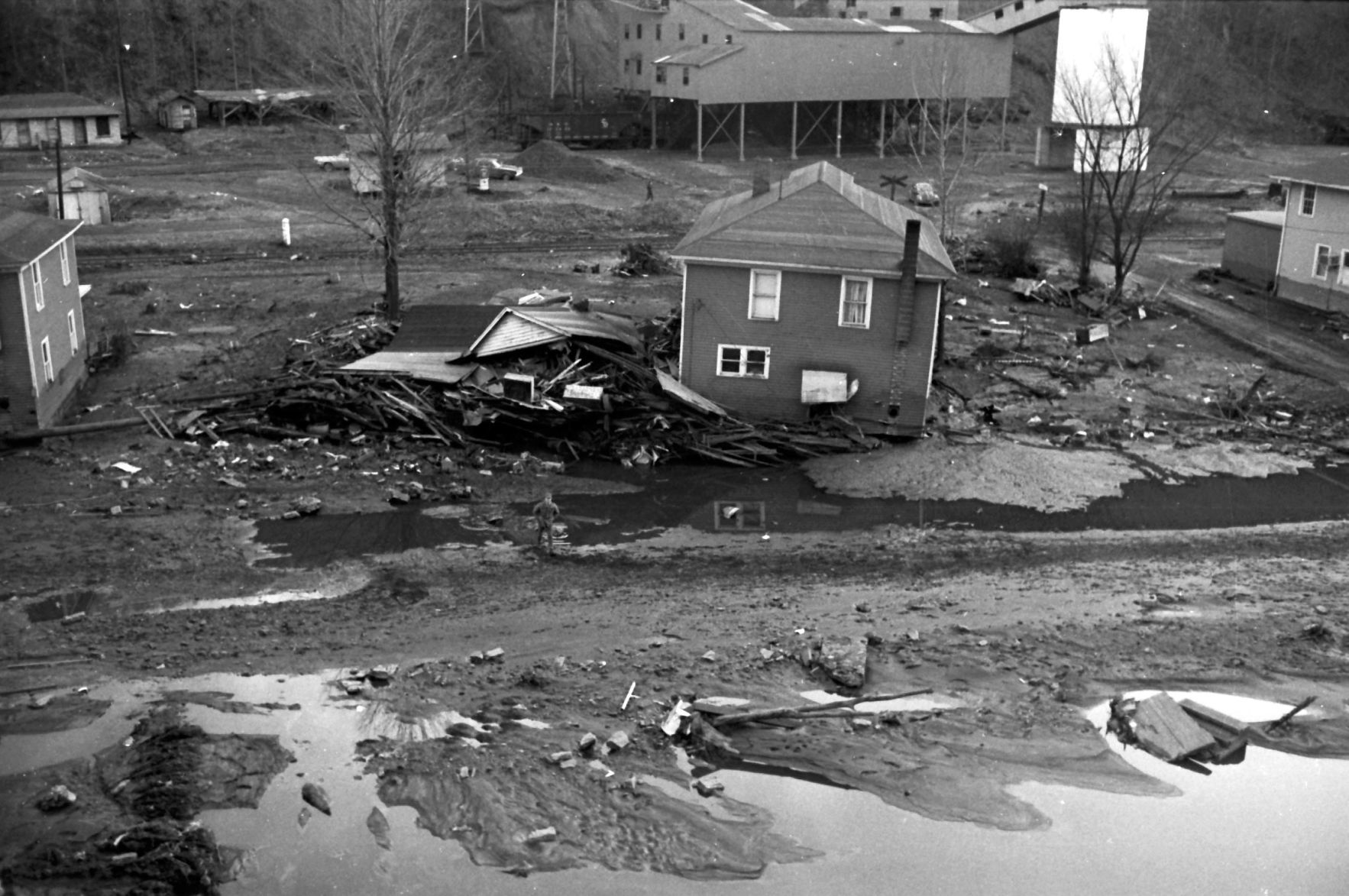 Vintage West Virginia: Buffalo Creek damage